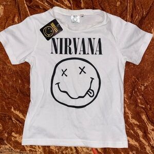 Official Nirvana Kids T-shirt from Japan new/tag! Size 140 Japan / 9-10 US